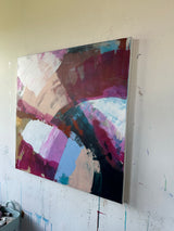 "Magnolias in March"— Original Abstract Painting (36x36)