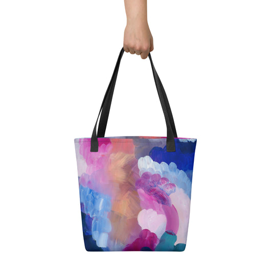 Magenta Blue Cloud Abstract Tote bag