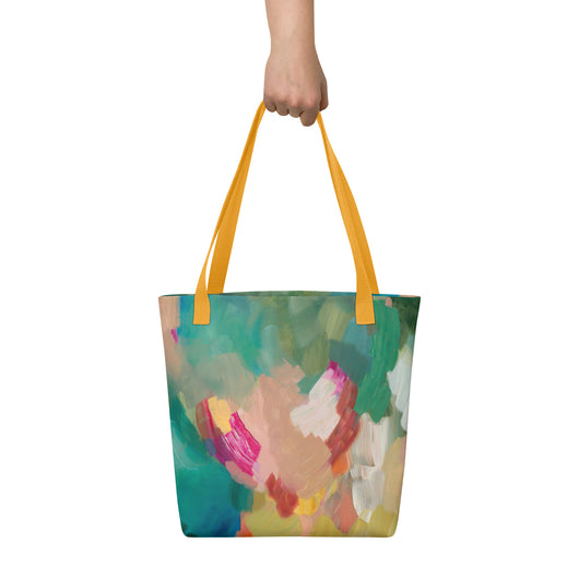 Green Abstract Tote Bag