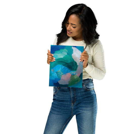 Ocean Abstract: Premium Luster Photo Paper Poster—8x10