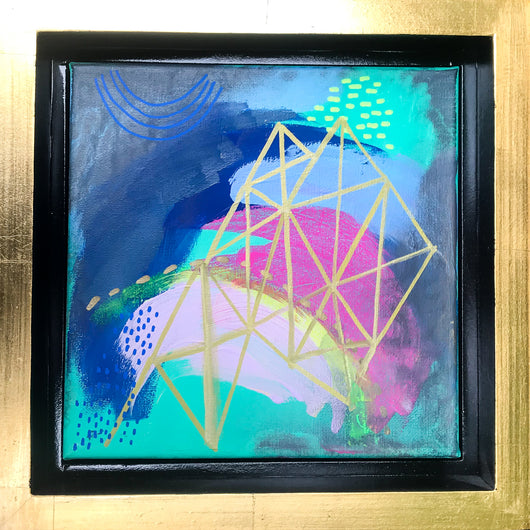 GOLDEN Series: Aventurine 10x10 with frame included—FREE SHIPPING