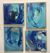 Ocean Series:: Playa Nosara:: 19x25" with custom frame
