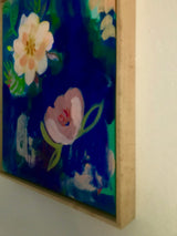 "Peony Blooms Forever" :: with Custom Maple Frame:: 17x21