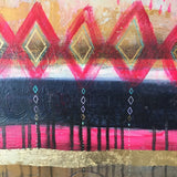 Moroccan Series: Night Skies— 21x21" with custom frame