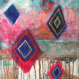 Lucy in the Sky with Diamonds—Moroccan Series 19.5x19.5" with custom frame