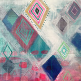 Lucy in the Sky with Diamonds—Moroccan Series 19.5x19.5" with custom frame