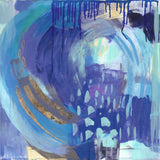 Playa Samara:: Ocean Series 21x21" with custom frame