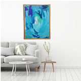 Ocean Series::Playa Santa Cruz::  19x25" with custom frame