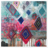Lucy in the Sky with Diamonds—Moroccan Series 19.5x19.5" with custom frame