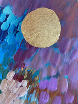 Lilac Moonlight— 12x12 Painting on Canvas {Free Shipping}