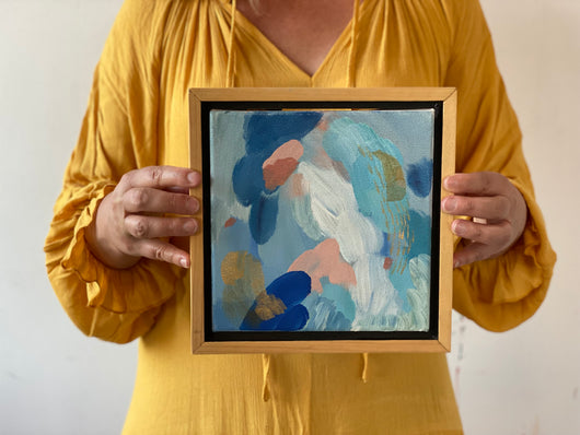 Cloud Canyon Mini No. 3— 10x10 Art with Wooden Frame Included {Free Shipping}