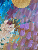 Lilac Moonlight— 12x12 Painting on Canvas {Free Shipping}