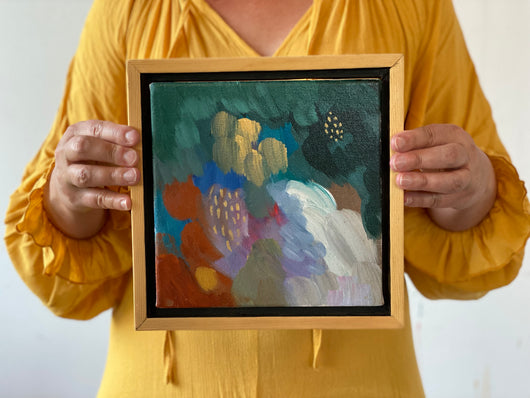 Cloud Canyon Mini No.7— 10x10 Art with Wooden Frame Included {Free Shipping}