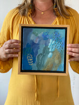 Cloud Canyon Mini No. 5— 10x10 Art with Wooden Frame Included