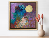 Lilac Moonlight— 12x12 Painting on Canvas {Free Shipping}