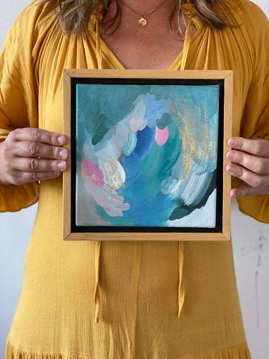 Cloud Canyon Mini No. 6— 10x10 with Wooden Frame Included