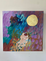Lilac Moonlight— 12x12 Painting on Canvas {Free Shipping}