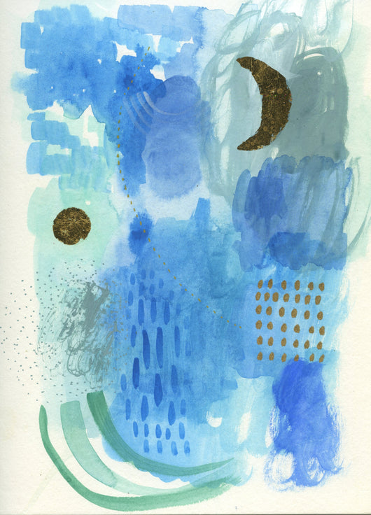Moon Magic— Watercolor Original 9x12