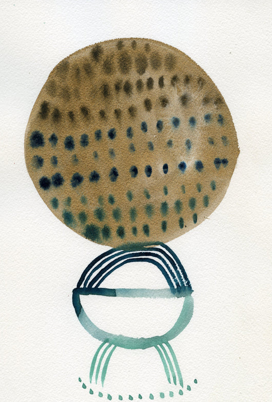 Sturgeon Moon— Watercolor Original 9x12
