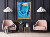 Ocean Series:: Playa Nosara:: 19x25" with custom frame