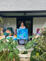 "Ocean Series::Playa Manzanillo":: Original Abstract Painting (30x30)