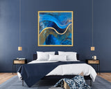ELEVATE—Waves 40x40 Painting on Canvas