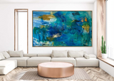 ELEVATE— Maine to Cali:  36x60 in/ 5x3 ft Painting on Canvas {Free Shipping}