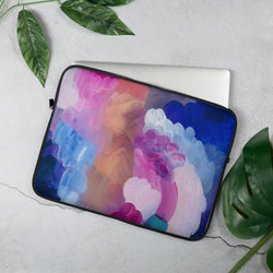 Magenta Blue Cloud Abstract Laptop Sleeve