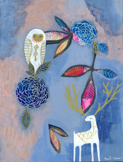 Owl & Deer Camellia Magic