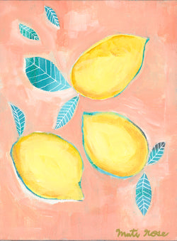 Portofino Lemons—9x12 on canvas (free shipping in US)