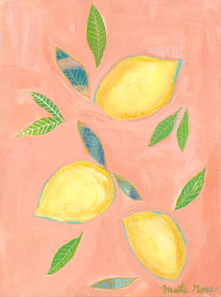 Cascais Lemons— 9x12 on canvas (free shipping in US)