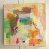 Space Between Stories Series:: Buttery Calm :: 10x10 Original Abstract