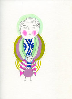 I love you, Owlito— Watercolor, Gouache & Pencil 9x12