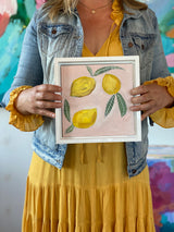 Amalfi Lemons No 2— 10x10 with frame {Free Shipping}
