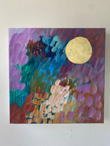 Lilac Moonlight— 12x12 Painting on Canvas {Free Shipping}