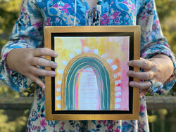 Rainbow Connection No. 5— 9x9 Frame Included
