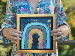 Rainbow Connection No. 2— 9x9 Frame Included