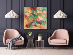 SCRIBBLE MEDITATION No 2— 40x40 Free Shipping in US
