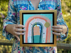 Rainbow Connection No. 3— 9x9 Frame Included