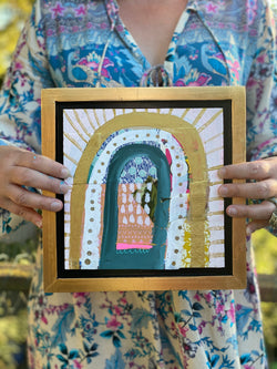 Rainbow Connection No. 1— 9x9 Frame Included