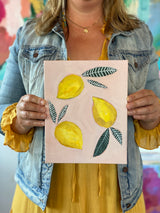 Amalfi Lemons No 4- 8x10 on canvas {Free Shipping}