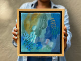 Cloud Canyon Mini No. 5— 10x10 Art with Wooden Frame Included